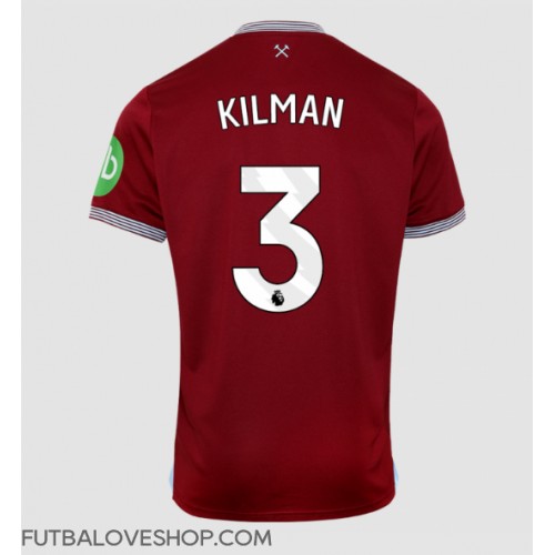 Dres West Ham United Max Kilman #3 Domáci 2025-26 Krátky Rukáv